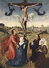 Rogier Van Der Weyden Canvas Paintings - Crucifixion Triptych central panel